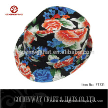 100% Cotton women fedora hats for sale